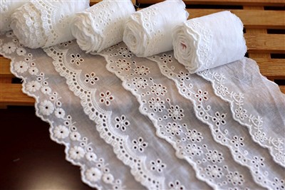 What is cotton lace used for?