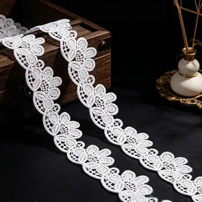 100% Polyester GUIPURE Embroidery Lace Trim