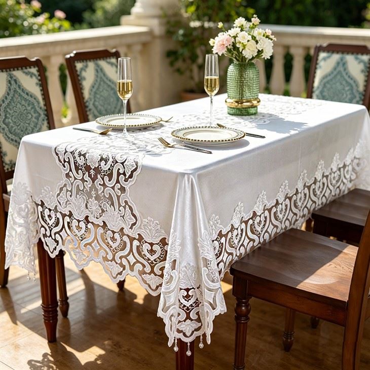 Velvet Tulle Rectangle Tablecloth