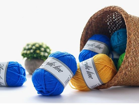 8S Acrylic Yarn Skeins For Hand Knitting